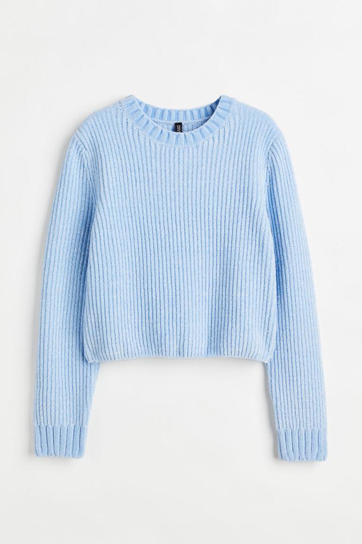 H & M - Rib-knit Sweater - Blue