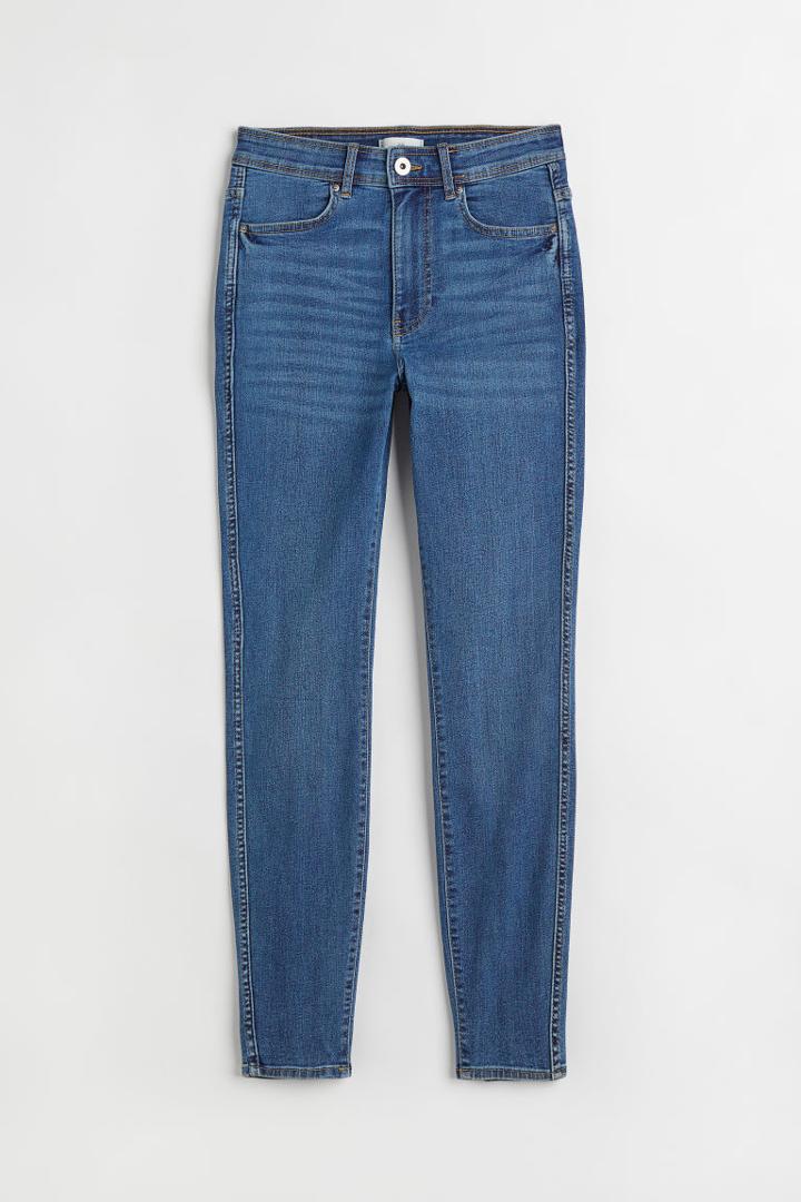 H & M - Skinny High Jeggings - Blue