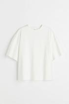H & M - Boxy T-shirt - White