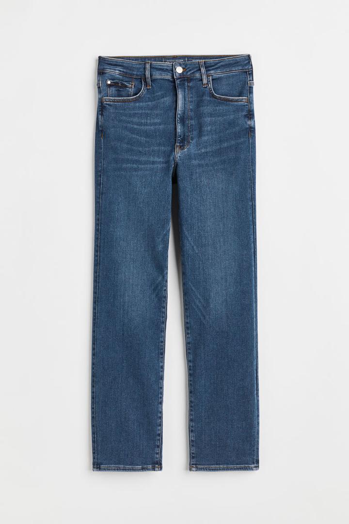 H & M - H & M+ True To You Slim Ultra High Ankle Jeans - Blue