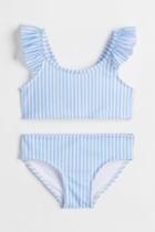 H & M - Ruffle-trimmed Bikini - Blue