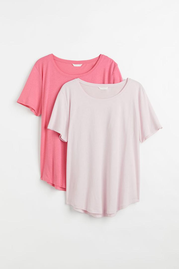 H & M - H & M+ 2-pack T-shirts - Pink