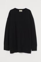H & M - Oversized Cashmere Sweater - Black