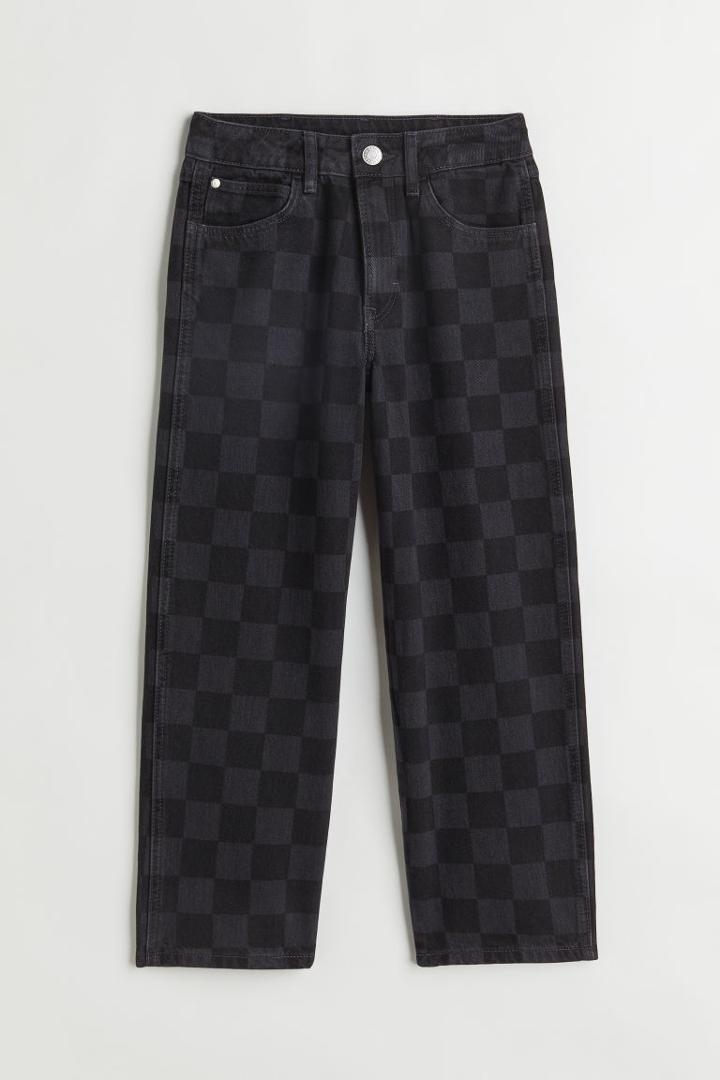 H & M - Comfort Stretch Baggy Fit Jeans - Gray