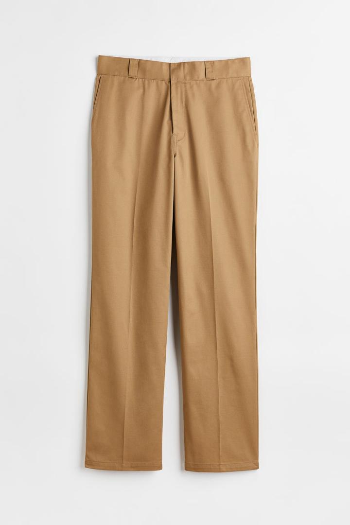 H & M - Creased Chinos - Beige
