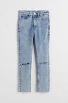 H & M - Superstretch Skinny Fit High Ankle Jeans - Turquoise