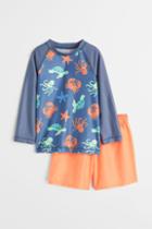 H & M - Printed Swim Set - Orange