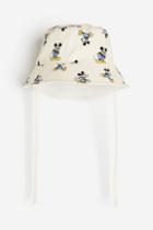 H & M - Printed Bucket Hat - Beige
