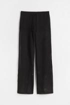 H & M - Wide-leg Pull-on Pants - Black