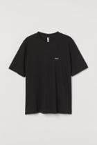 H & M - Cotton Jersey T-shirt - Black