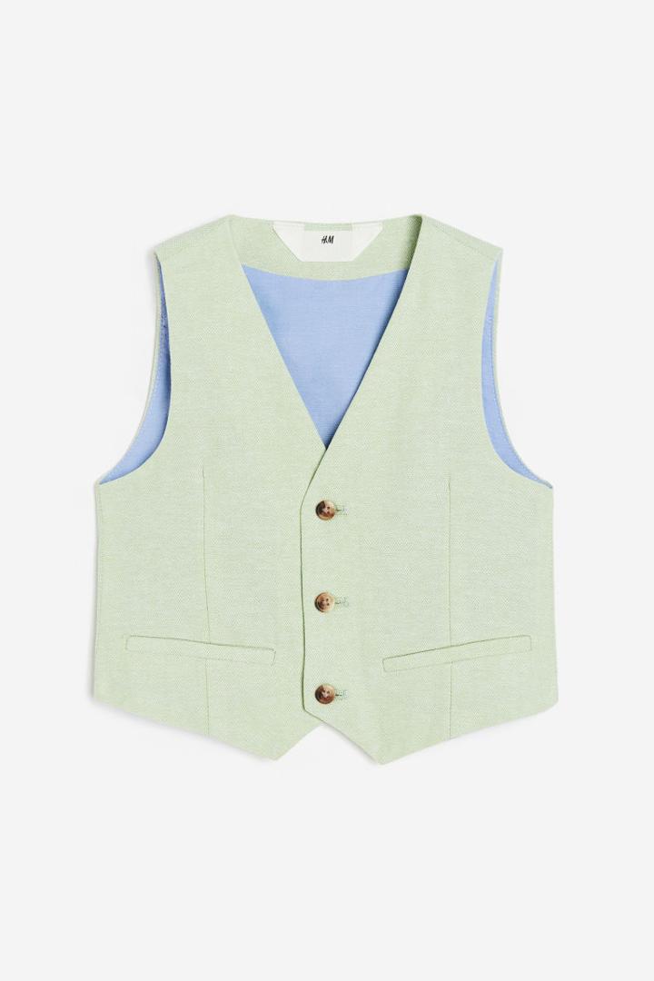 H & M - Suit Vest - Green