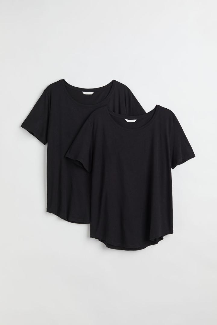 H & M - H & M+ 2-pack T-shirts - Black