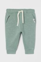 H & M - Cotton Joggers - Turquoise