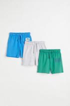 H & M - 3-pack Jersey Shorts - Blue