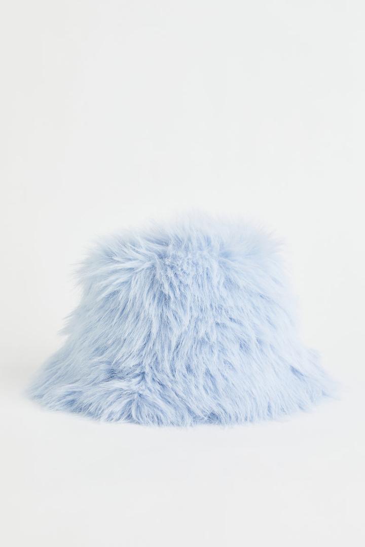 H & M - Fluffy Bucket Hat - Blue