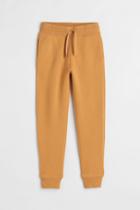 H & M - Brushed-inside Joggers - Yellow