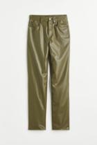 H & M - 90s Straight Pants - Green