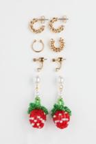 H & M - 5-pack Earrings And Ear Cuffs - Gold