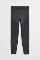 H & M - Seamless Base Layer Tights - Gray