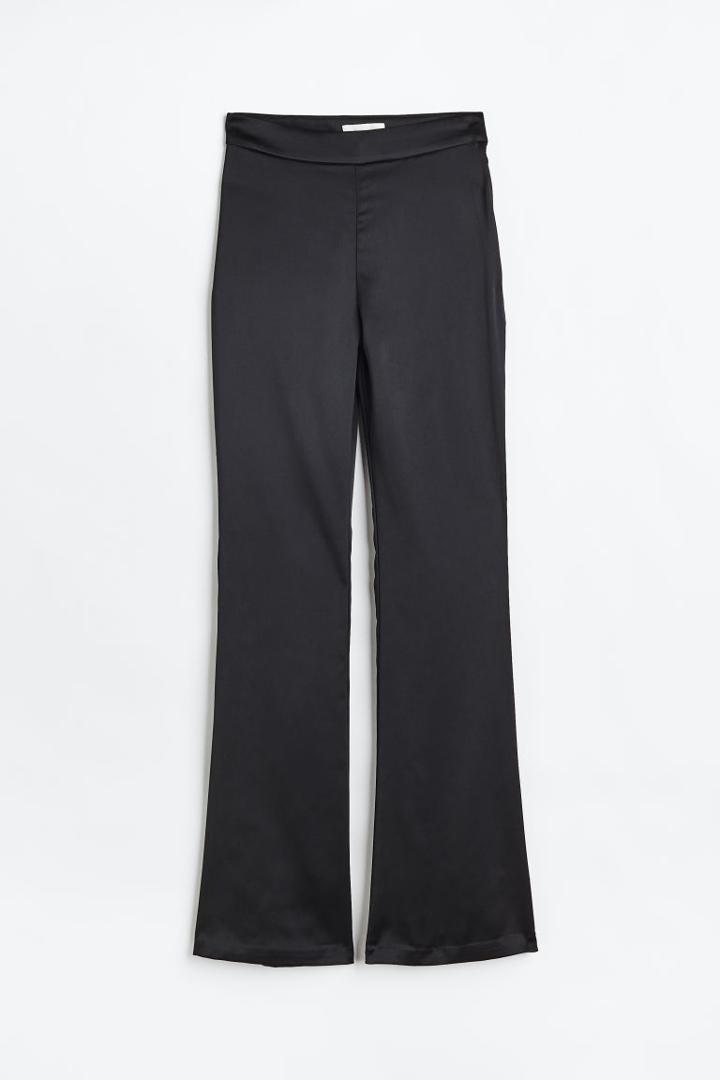 H & M - Satin Pants - Black