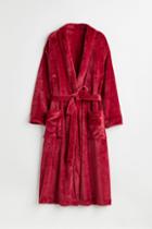 H & M - Fleece Bathrobe - Red