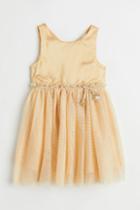 H & M - Tulle-skirt Dress - Yellow