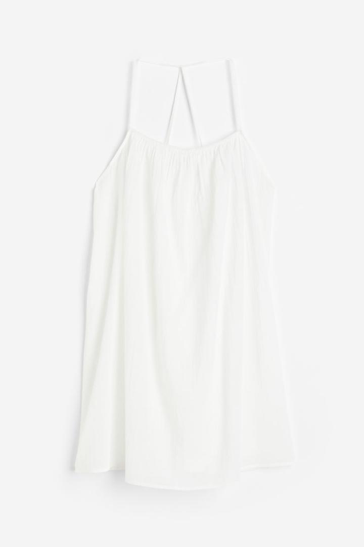 H & M - Cotton Beach Dress - White
