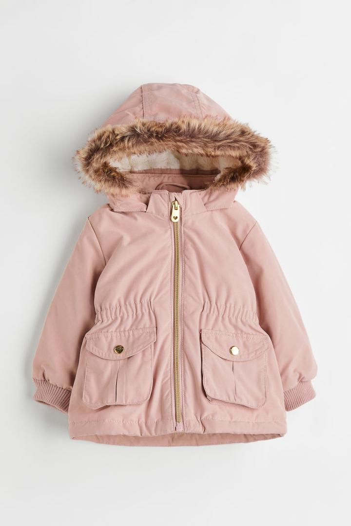 H & M - Padded Parka - Pink