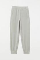 H & M - Velour Joggers - Turquoise