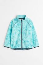 H & M - Fleece Jacket - Turquoise