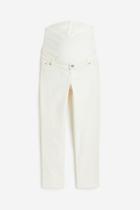 H & M - Mama Straight Ankle Jeans - White