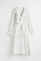 H & M - Oversized Trench Coat - White