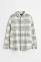 H & M - Oversized Fit Corduroy Overshirt - Gray