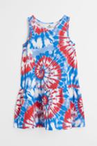 H & M - Patterned Cotton Dress - Blue