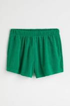 H & M - Terry Shorts - Green