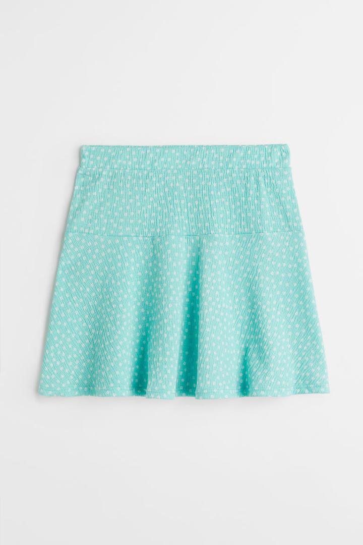 H & M - Jersey Skirt - Turquoise