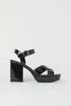 H & M - Platform Sandals - Black