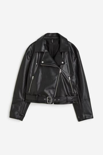 H & M - H & M+ Biker Jacket - Black