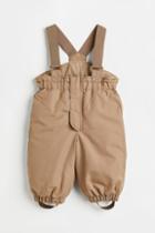 H & M - Snow Pants With Suspenders - Beige