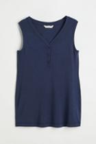 H & M - Mama Modal-blend Sleeveless Top - Blue