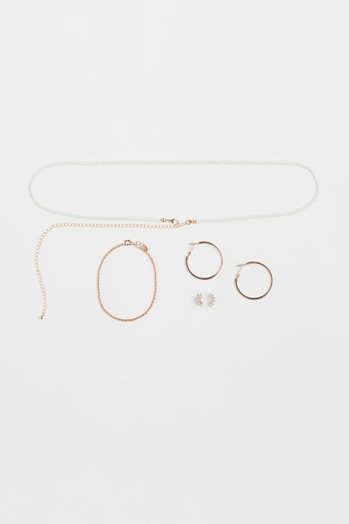 H & M - Jewelry Set - White