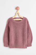 H & M - Merino Wool Rib-knit Sweater - Pink