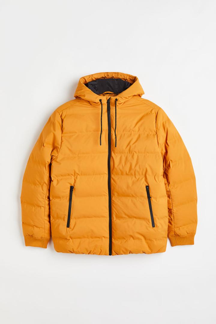 H & M - Water-repellent Puffer Jacket - Yellow