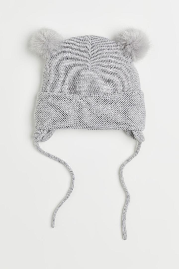 H & M - Fleece-lined Hat - Gray