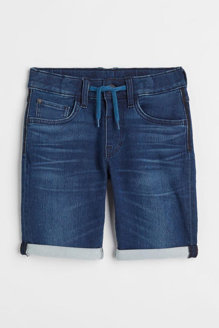 H & M - Super Soft Slim Fit Shorts - Blue