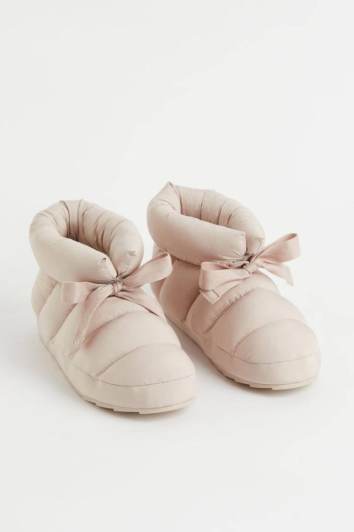 H & M - Padded Slippers - Brown