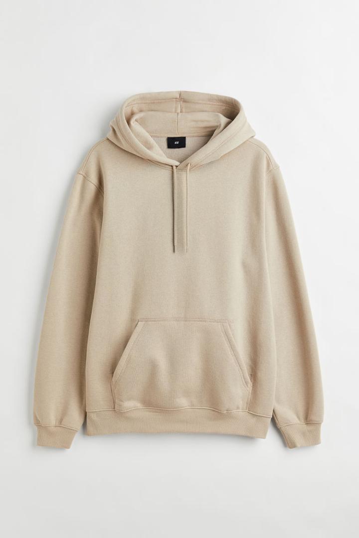 H & M - Relaxed Fit Hoodie - Brown