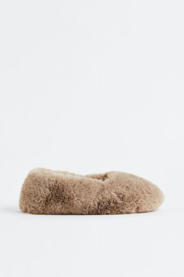 H & M - Soft Indoor Slippers - Beige