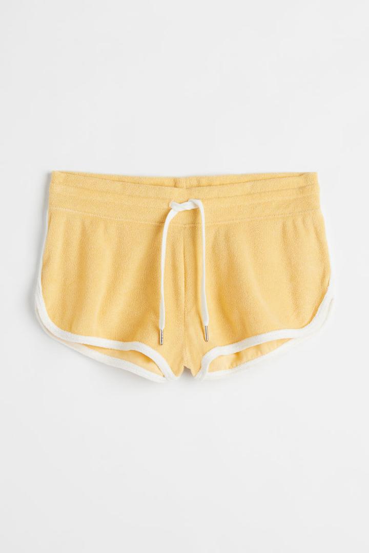 H & M - Terry Hot Pants - Yellow