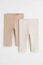 H & M - 2-pack Leggings - Orange